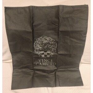 Vince Camuto Dust Bag Cover Drawstring Pouch Gray Textile Fabric Logo 24" x 28"